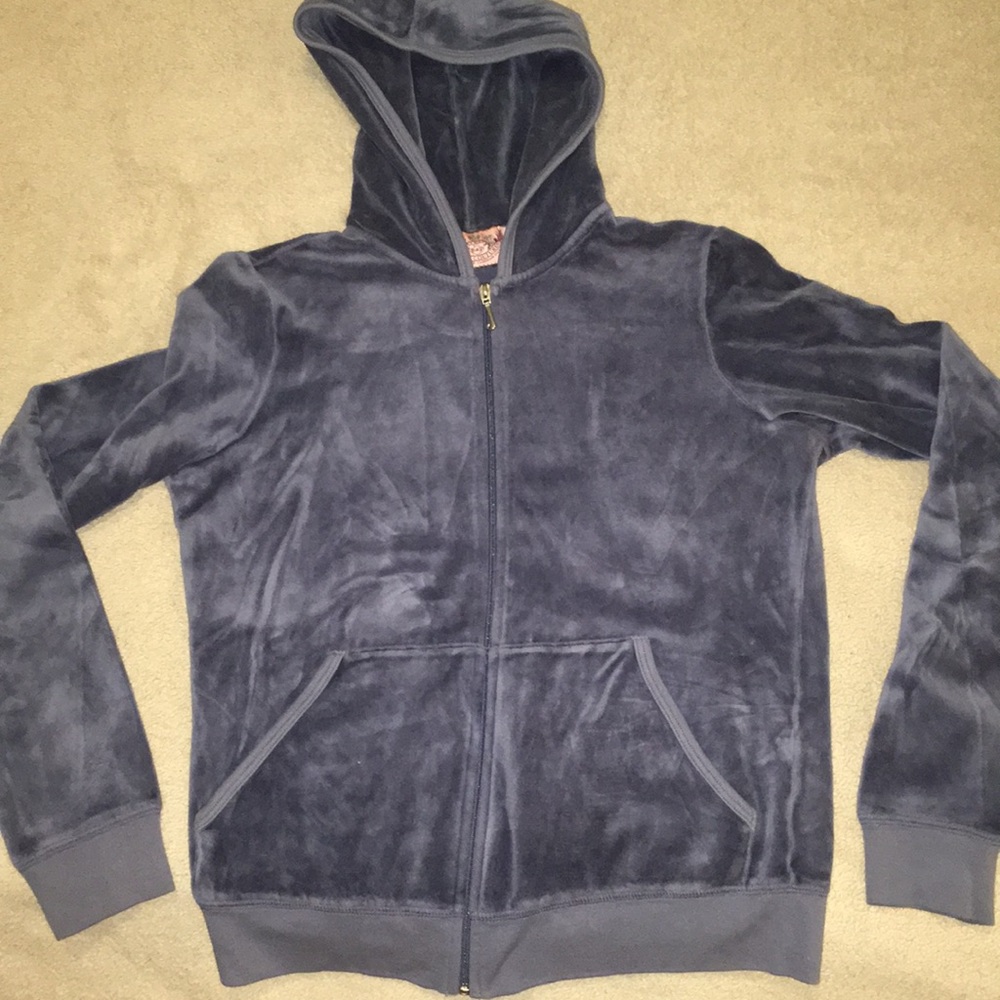 Juicy couture full zip sapphire blue hoody